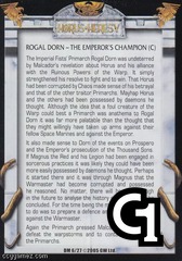 Rogal Dorn - The Emperor's Champion (c)